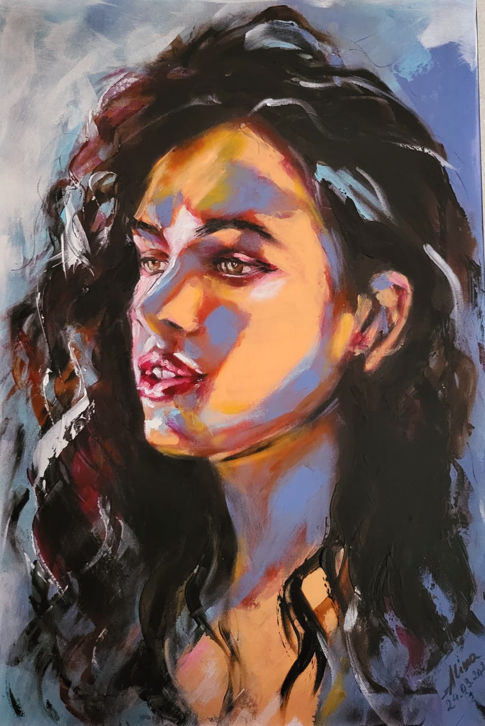 ArteDiAlina.com painting: Don't Judge my Composure